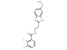 3-chloro-2-fluoro-N-[2-(6-methoxy-1H-benzimidazol-2-yl)ethyl]benzamide