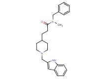 N-benzyl-3-[1-(1H-indol-2-ylmethyl)-4-piperidinyl]-N-methylpropanamide