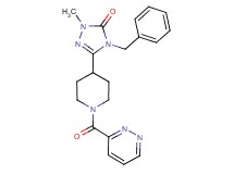 4-benzyl-2-methyl-5-[1-(pyridazin-3-ylcarbonyl)piperidin-4-yl]-2,4-dihydro-3H-1,2,4-triazol-3-one