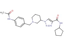 1-{1-[4-(acetylamino)benzyl]-3-piperidinyl}-N-cyclopentyl-1H-1,2,3-triazole-4-carboxamide
