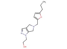 2-[5-[(5-propyl-2-furyl)methyl]-5,6-dihydropyrrolo[3,4-c]pyrazol-1(4H)-yl]ethanol