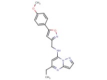 5-ethyl-N-{[5-(4-methoxyphenyl)-3-isoxazolyl]methyl}pyrazolo[1,5-a]pyrimidin-7-amine