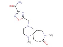5-[(1,9-dimethyl-10-oxo-1,4,9-triazaspiro[5.6]dodec-4-yl)methyl]-1,2,4-oxadiazole-3-carboxamide