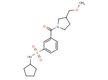 N-cyclopentyl-3-{[3-(methoxymethyl)pyrrolidin-1-yl]carbonyl}benzenesulfonamide