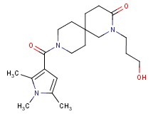 2-(3-hydroxypropyl)-9-[(1,2,5-trimethyl-1H-pyrrol-3-yl)carbonyl]-2,9-diazaspiro[5.5]undecan-3-one