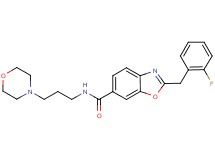 2-(2-fluorobenzyl)-N-[3-(4-morpholinyl)propyl]-1,3-benzoxazole-6-carboxamide