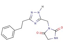 3-{[3-(2-phenylethyl)-1H-1,2,4-triazol-5-yl]methyl}imidazolidine-2,4-dione