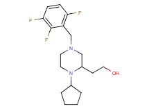 2-[1-cyclopentyl-4-(2,3,6-trifluorobenzyl)-2-piperazinyl]ethanol