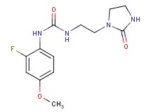 N-(2-fluoro-4-methoxyphenyl)-N'-[2-(2-oxoimidazolidin-1-yl)ethyl]urea