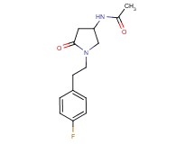 N-{1-[2-(4-fluorophenyl)ethyl]-5-oxo-3-pyrrolidinyl}acetamide
