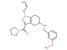 1-allyl-N-(3-methoxybenzyl)-3-(1-pyrrolidinylcarbonyl)-4,5,6,7-tetrahydro-1H-indazol-5-amine