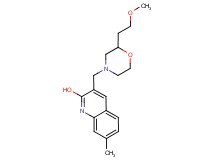 3-{[2-(2-methoxyethyl)morpholin-4-yl]methyl}-7-methylquinolin-2-ol