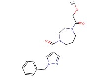 1-[(1-benzyl-1H-pyrazol-4-yl)carbonyl]-4-(methoxyacetyl)-1,4-diazepane