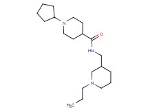 1-cyclopentyl-N-[(1-propylpiperidin-3-yl)methyl]piperidine-4-carboxamide