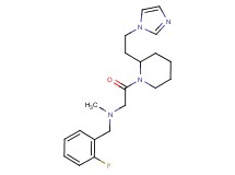 (2-fluorobenzyl)(2-{2-[2-(1H-imidazol-1-yl)ethyl]-1-piperidinyl}-2-oxoethyl)methylamine