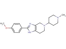 2-(4-methoxyphenyl)-5-(1-methylpiperidin-4-yl)-4,5,6,7-tetrahydro-1H-imidazo[4,5-c]pyridine