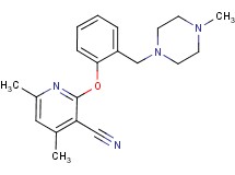 4,6-dimethyl-2-{2-[(4-methylpiperazin-1-yl)methyl]phenoxy}nicotinonitrile