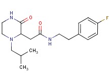 N-[2-(4-fluorophenyl)ethyl]-2-(1-isobutyl-3-oxo-2-piperazinyl)acetamide
