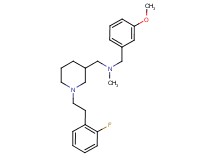 ({1-[2-(2-fluorophenyl)ethyl]-3-piperidinyl}methyl)(3-methoxybenzyl)methylamine