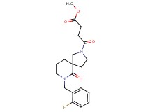 methyl 4-[7-(2-fluorobenzyl)-6-oxo-2,7-diazaspiro[4.5]dec-2-yl]-4-oxobutanoate