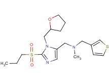 N-methyl-1-[2-(propylsulfonyl)-1-(tetrahydro-2-furanylmethyl)-1H-imidazol-5-yl]-N-(3-thienylmethyl)methanamine