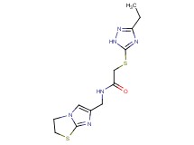 N-(2,3-dihydroimidazo[2,1-b][1,3]thiazol-6-ylmethyl)-2-[(3-ethyl-1H-1,2,4-triazol-5-yl)thio]acetamide