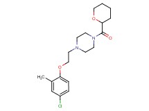 1-[2-(4-chloro-2-methylphenoxy)ethyl]-4-(tetrahydro-2H-pyran-2-ylcarbonyl)piperazine