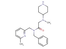N~1~-benzyl-N~2~-methyl-N~1~-[(6-methylpyridin-2-yl)methyl]-N~2~-piperidin-4-ylglycinamide