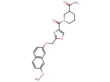 1-[(2-{[(7-methoxy-2-naphthyl)oxy]methyl}-1,3-oxazol-4-yl)carbonyl]piperidine-3-carboxamide