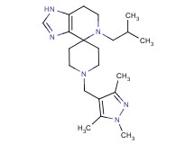 5-isobutyl-1'-[(1,3,5-trimethyl-1H-pyrazol-4-yl)methyl]-1,5,6,7-tetrahydrospiro[imidazo[4,5-c]pyridine-4,4'-piperidine]