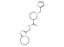 1-(2-furylmethyl)-N-(6,7,8,9-tetrahydro-5H-[1,2,4]triazolo[4,3-a]azepin-3-ylmethyl)-3-piperidinecarboxamide