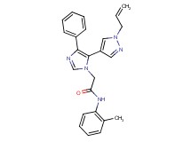 2-[5-(1-allyl-1H-pyrazol-4-yl)-4-phenyl-1H-imidazol-1-yl]-N-(2-methylphenyl)acetamide