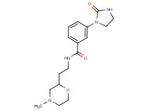 N-[2-(4-methylmorpholin-2-yl)ethyl]-3-(2-oxoimidazolidin-1-yl)benzamide