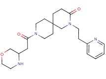 9-(3-morpholinylacetyl)-2-[2-(2-pyridinyl)ethyl]-2,9-diazaspiro[5.5]undecan-3-one dihydrochloride