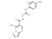 N-{2-[(2-fluoro-4-methylphenyl)amino]-2-oxoethyl}-7-methylpyrazolo[1,5-a]pyrimidine-6-carboxamide