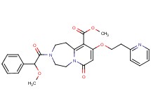 methyl 3-[methoxy(phenyl)acetyl]-7-oxo-9-[2-(2-pyridinyl)ethoxy]-1,2,3,4,5,7-hexahydropyrido[1,2-d][1,4]diazepine-10-carboxylate