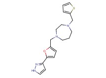 1-{[5-(1H-pyrazol-3-yl)-2-furyl]methyl}-4-(2-thienylmethyl)-1,4-diazepane