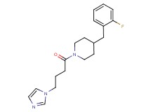 4-(2-fluorobenzyl)-1-[4-(1H-imidazol-1-yl)butanoyl]piperidine