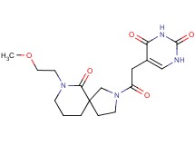 5-{2-[7-(2-methoxyethyl)-6-oxo-2,7-diazaspiro[4.5]dec-2-yl]-2-oxoethyl}pyrimidine-2,4(1H,3H)-dione