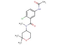 5-(acetylamino)-2-chloro-N-(2,2-dimethyltetrahydro-2H-pyran-4-yl)-N-methylbenzamide