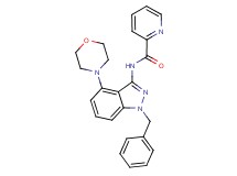 N-(1-benzyl-4-morpholin-4-yl-1H-indazol-3-yl)pyridine-2-carboxamide