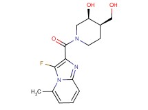(3S*,4R*)-1-[(3-fluoro-5-methylimidazo[1,2-a]pyridin-2-yl)carbonyl]-4-(hydroxymethyl)-3-piperidinol