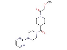 2-(4-{[1-(methoxyacetyl)-4-piperidinyl]carbonyl}-1-piperazinyl)pyrimidine