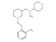 N-methyl-N-({1-[2-(2-methylphenyl)ethyl]-3-piperidinyl}methyl)tetrahydro-2H-pyran-4-amine