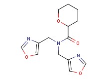 N,N-bis(1,3-oxazol-4-ylmethyl)tetrahydro-2H-pyran-2-carboxamide