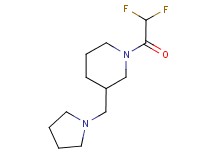 1-(difluoroacetyl)-3-(1-pyrrolidinylmethyl)piperidine trifluoroacetate
