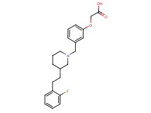 [3-({3-[2-(2-fluorophenyl)ethyl]-1-piperidinyl}methyl)phenoxy]acetic acid