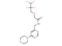 N-{[6-(4-morpholinyl)-4-pyrimidinyl]methyl}-2-(2,2,3,3-tetrafluoropropoxy)acetamide