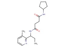 N-cyclopentyl-N'-[1-(3-methylpyridin-2-yl)propyl]succinamide