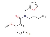 N-butyl-5-fluoro-N-(2-furylmethyl)-2-methoxybenzamide
